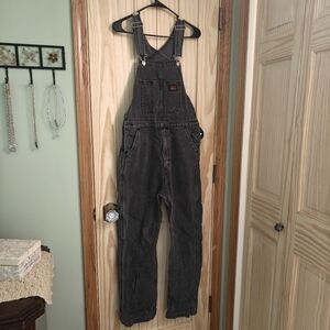 Levi's Black Denim Overalls